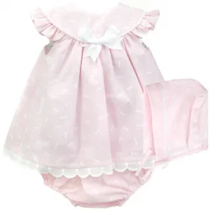 BABYFERR- 'Olivia' Three Piece Dress Set with Bonnet