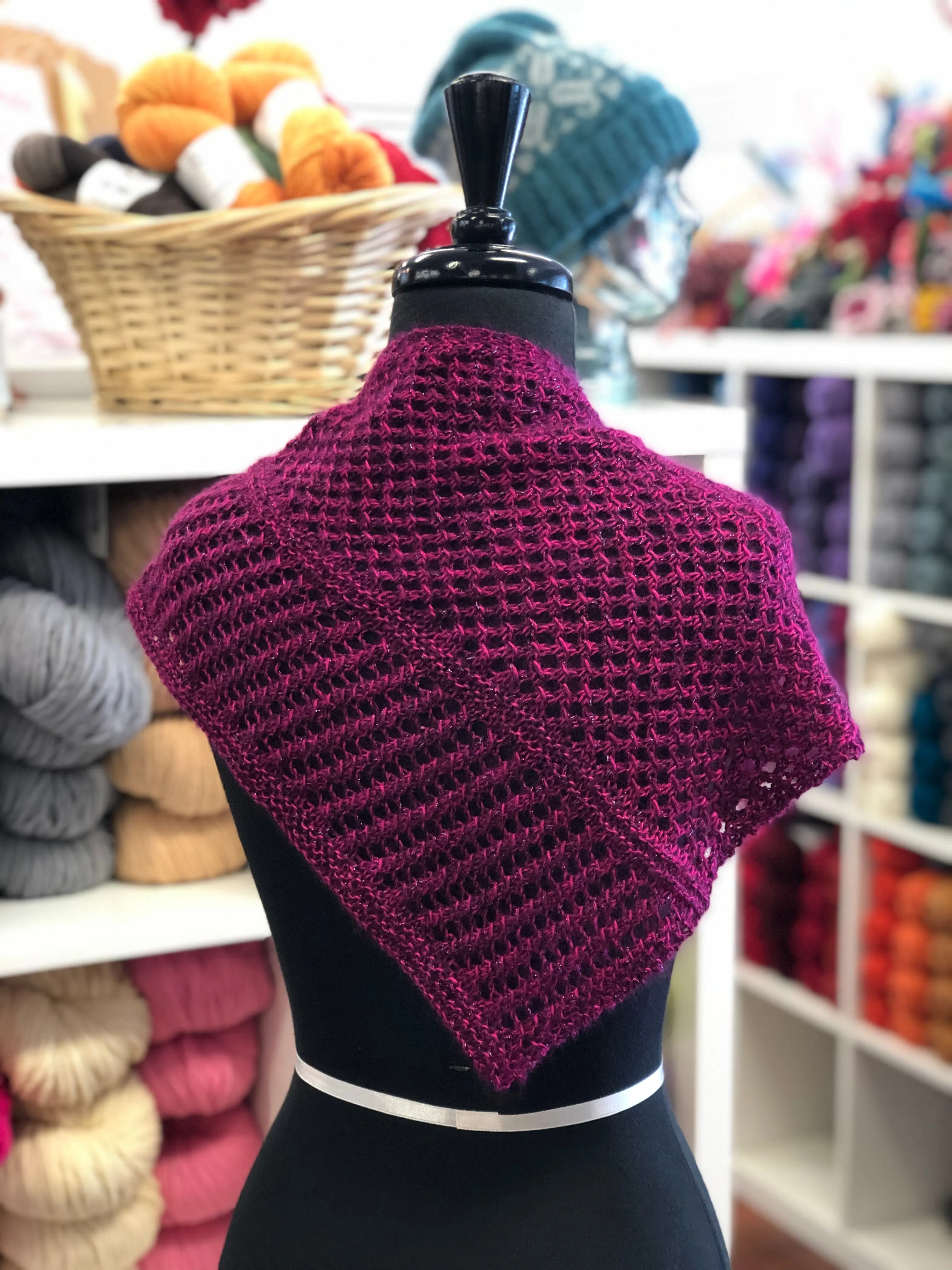 Bettye Shawlette & Shawl Knitting Pattern Download