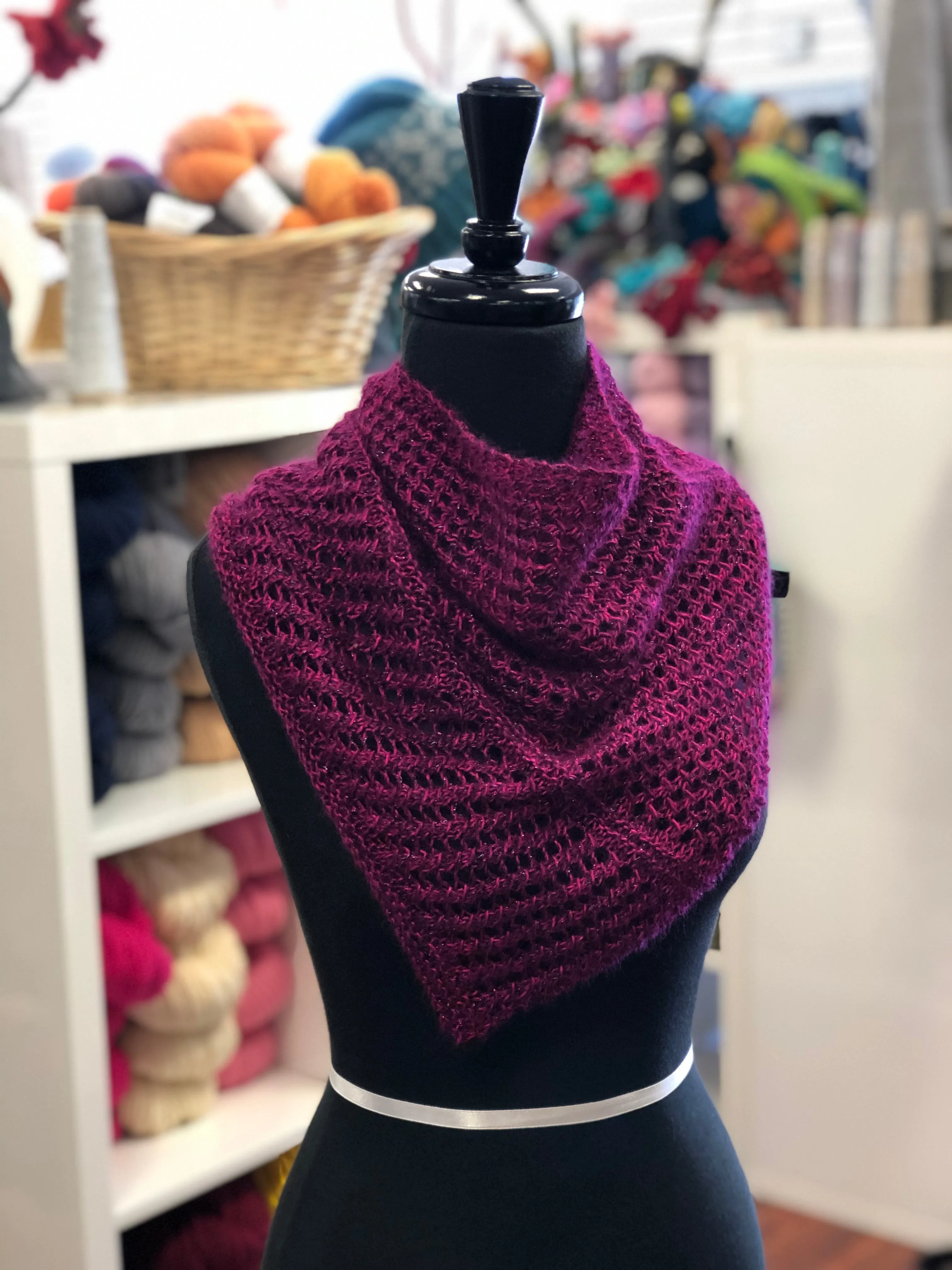 Bettye Shawlette & Shawl Knitting Pattern Download