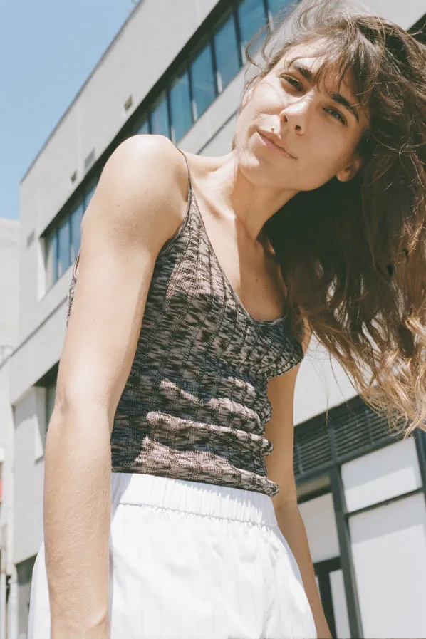 BLANCA TANK, MARBLE RIB