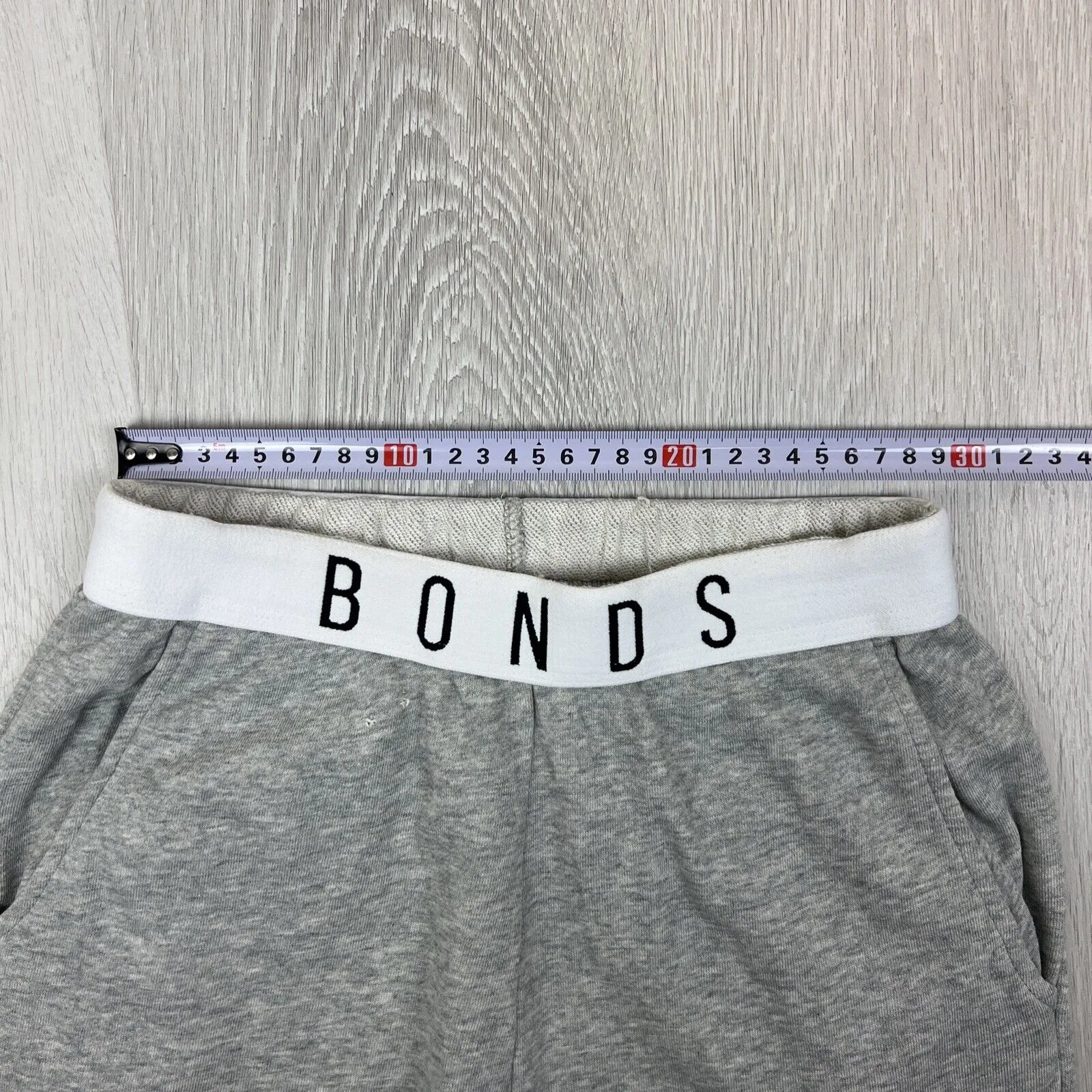 Bonds Grey Cotton Casual Cuffed Jogger Sweat Pants Size Small