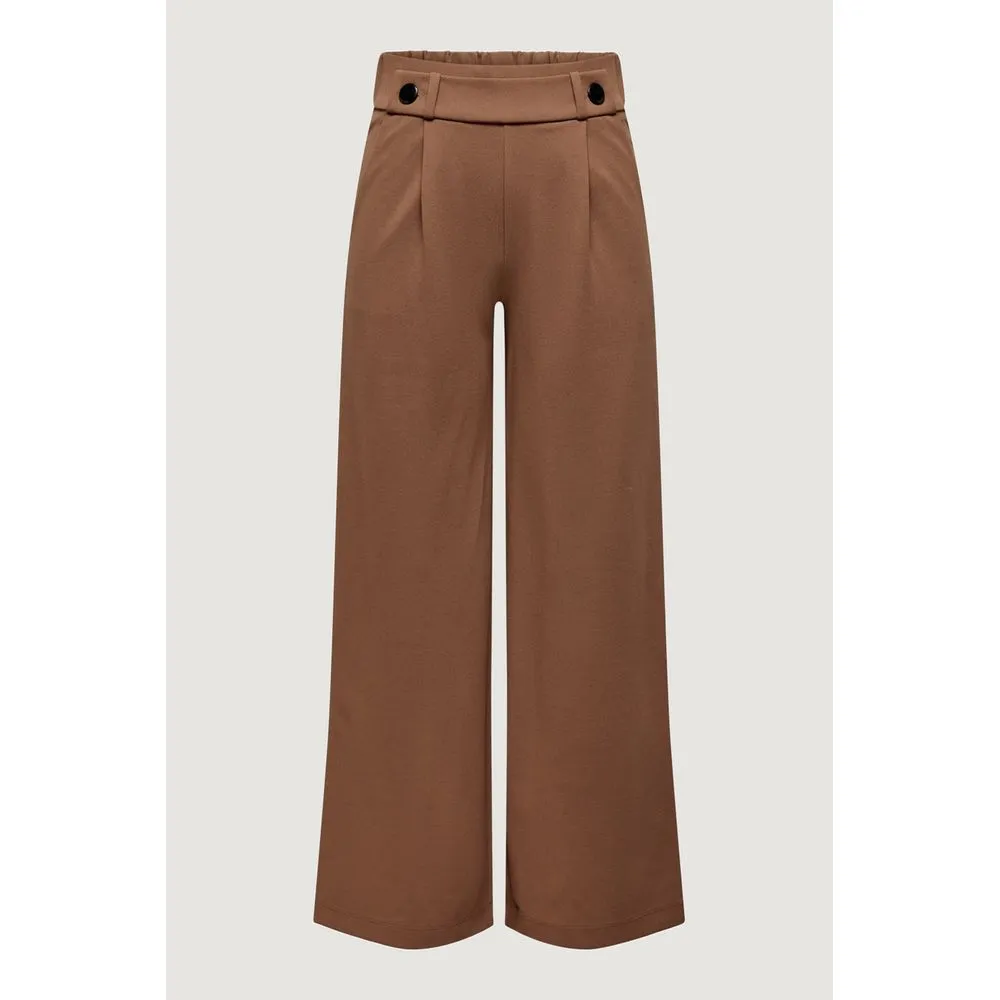 Brown Polyester Jeans & Pant