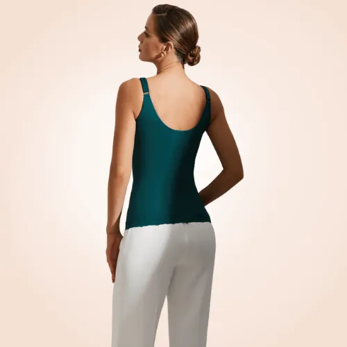 Built-In Bra Wide Strap Full Chest Support Body Shaper Cami
