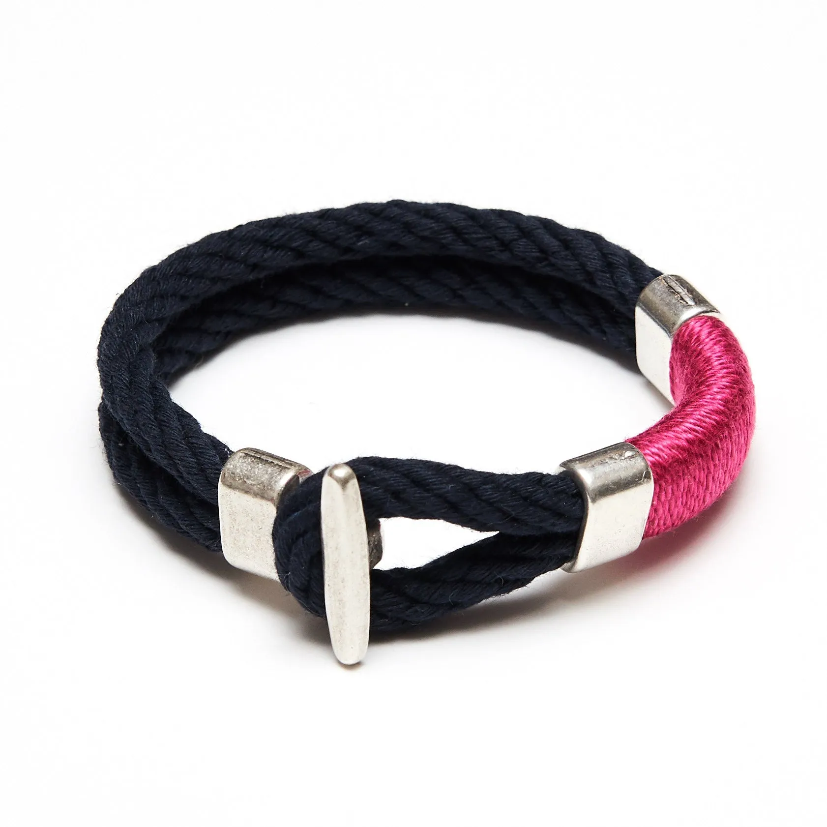 Cambridge - Navy/Pink/Silver