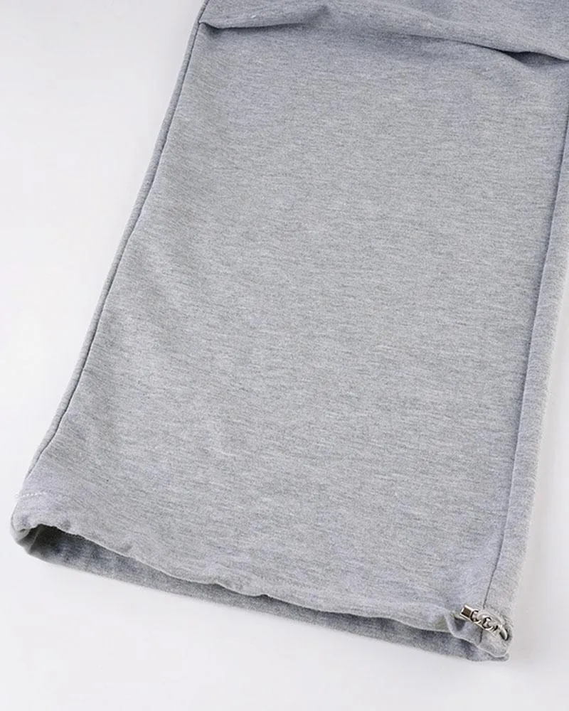 Casual Pleated Cargo Pants