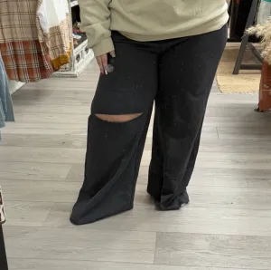 Charcoal cotton pants