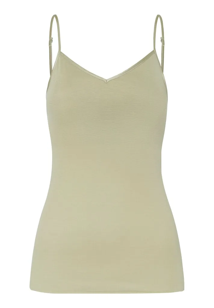 Cotton Seamless - Padded Spaghetti Top