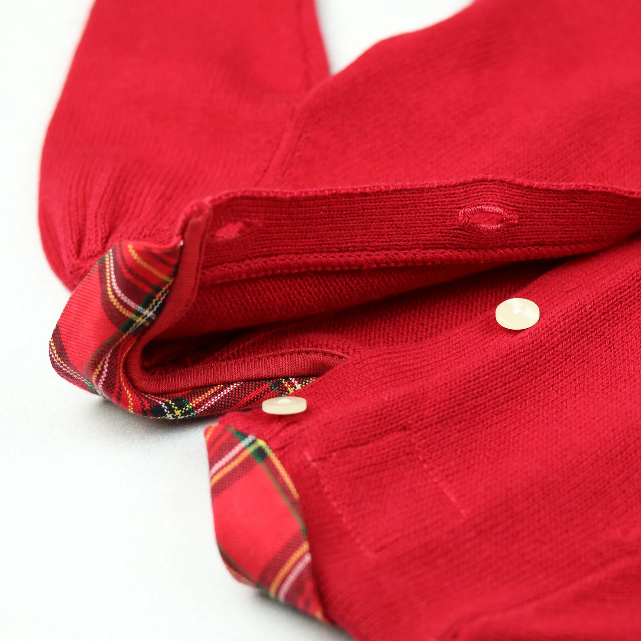 Elizabeth Red Knit Baby Girl Party Dress
