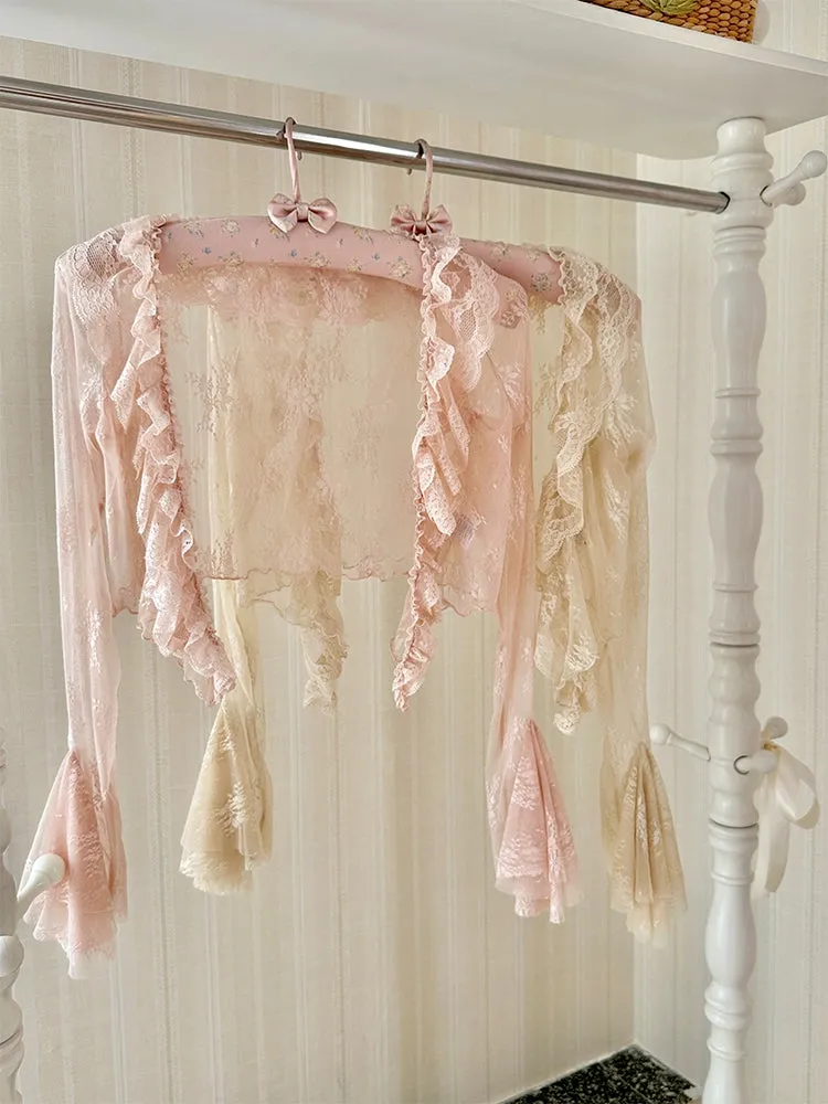 French Fairy Sleeve Lace Cardigan