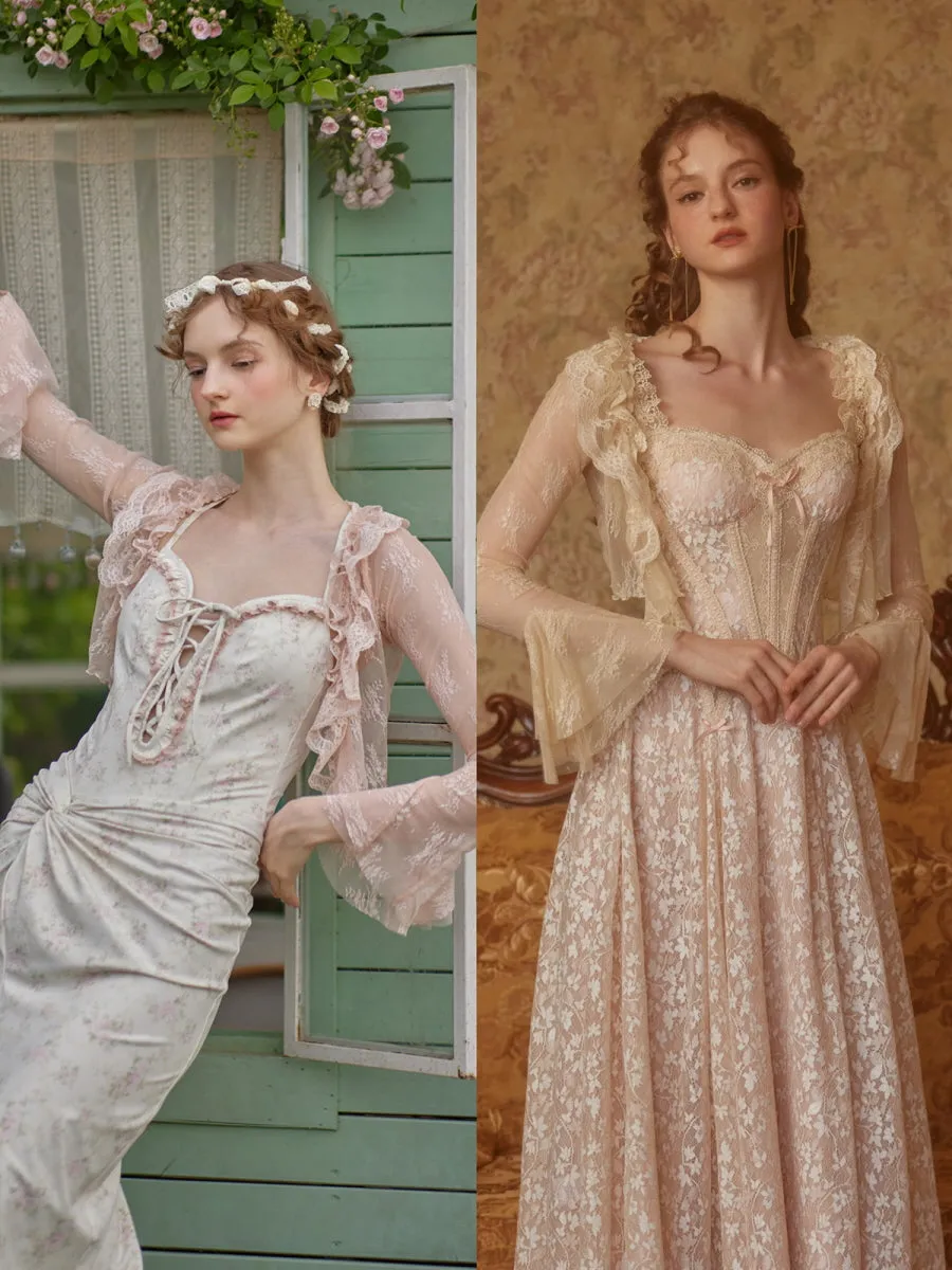 French Fairy Sleeve Lace Cardigan
