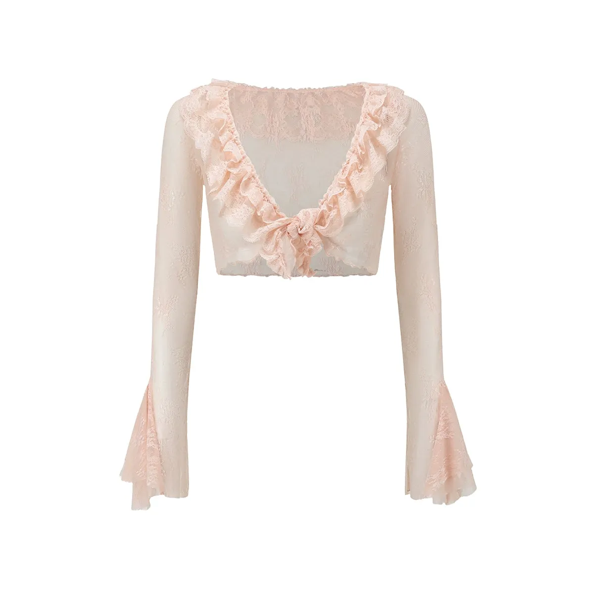 French Fairy Sleeve Lace Cardigan