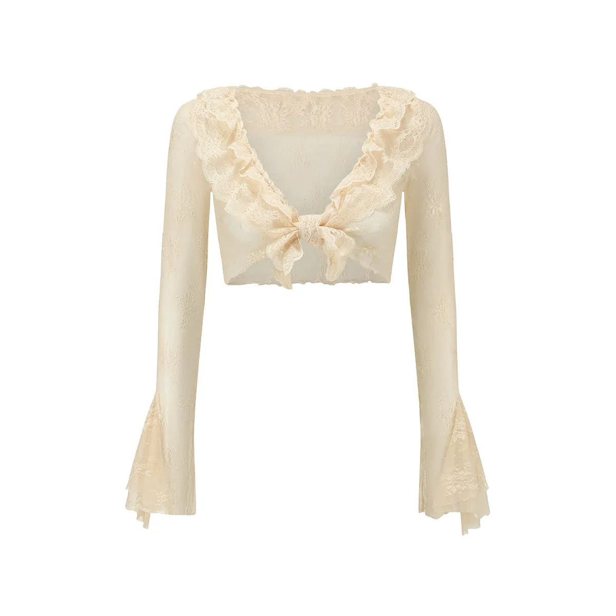 French Fairy Sleeve Lace Cardigan