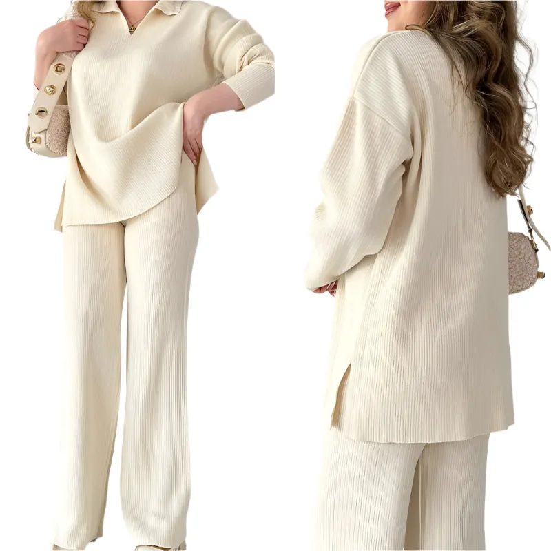 Giulia – Elegant Two-Piece Knitted Set for Women