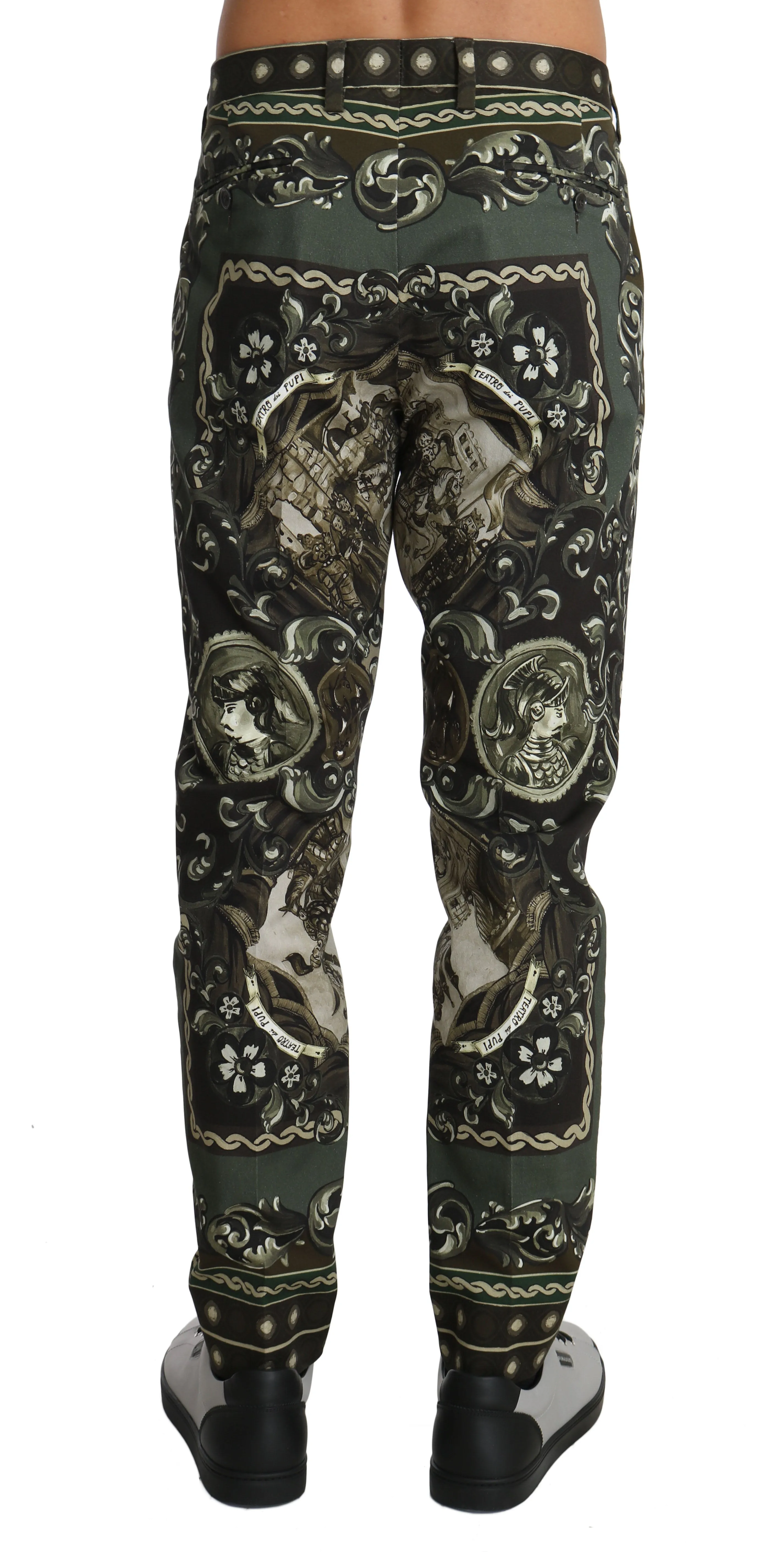 Green Cotton Teatro dei Pupi Trousers