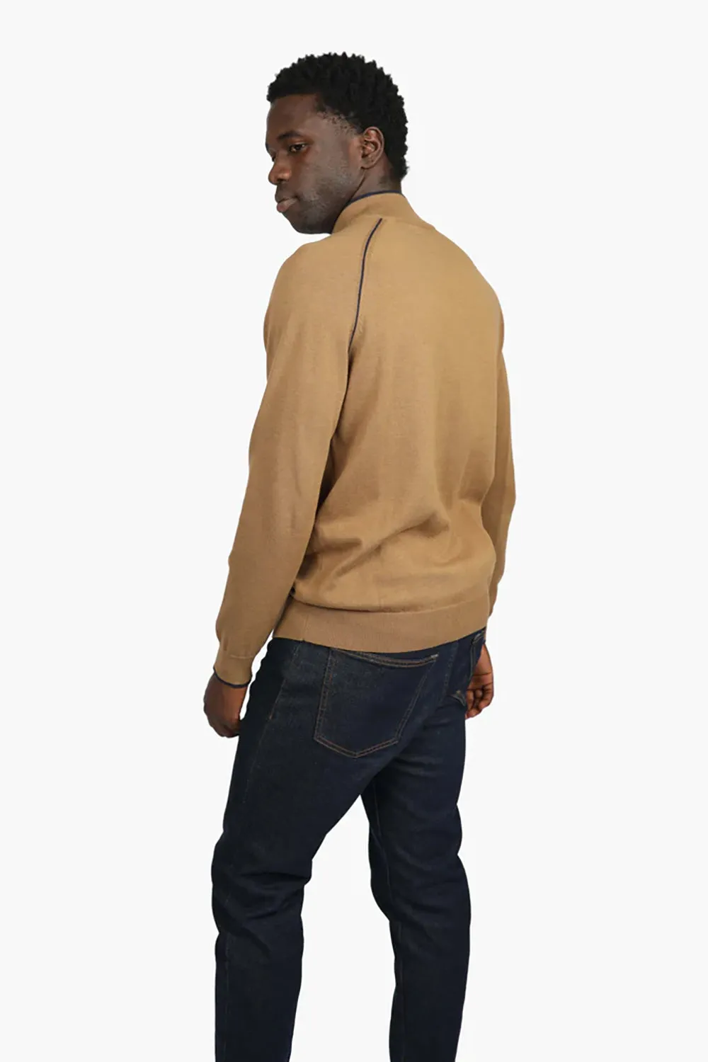 JAMES HARPER COTTON 1/4 ZIP KNIT JHK55