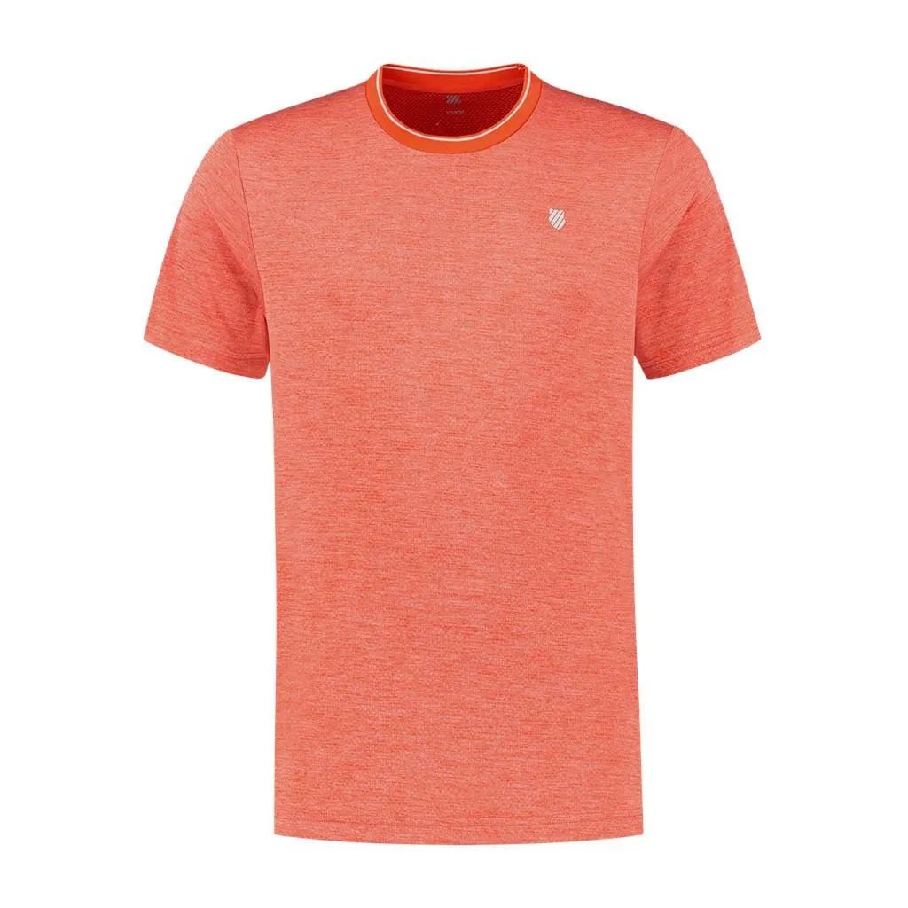K-Swiss Hypercourt Double Crew Mens T-Shirt - Spicy Orange