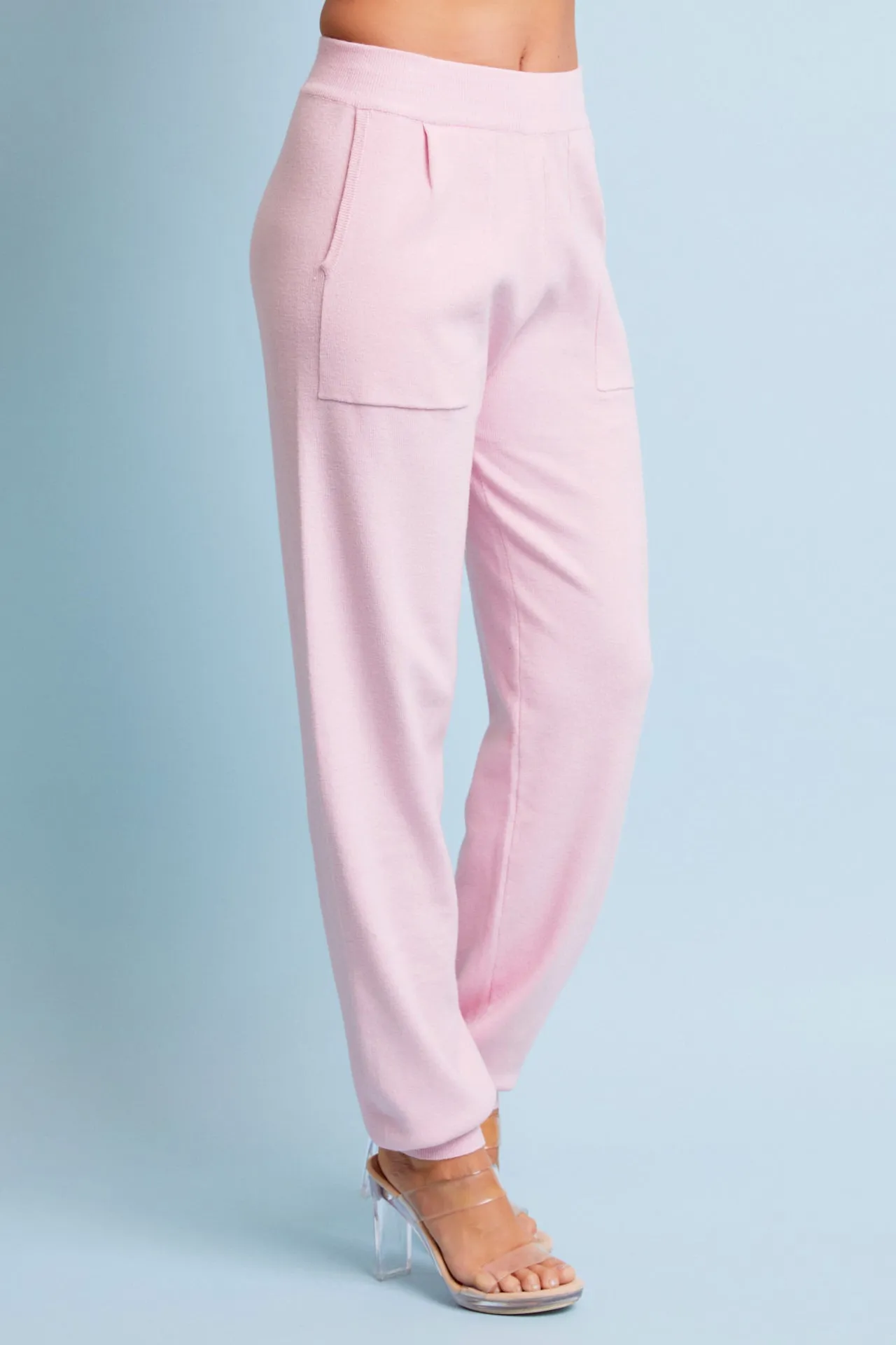 Knit Short Sleeve Top and Jogger Pants Set
