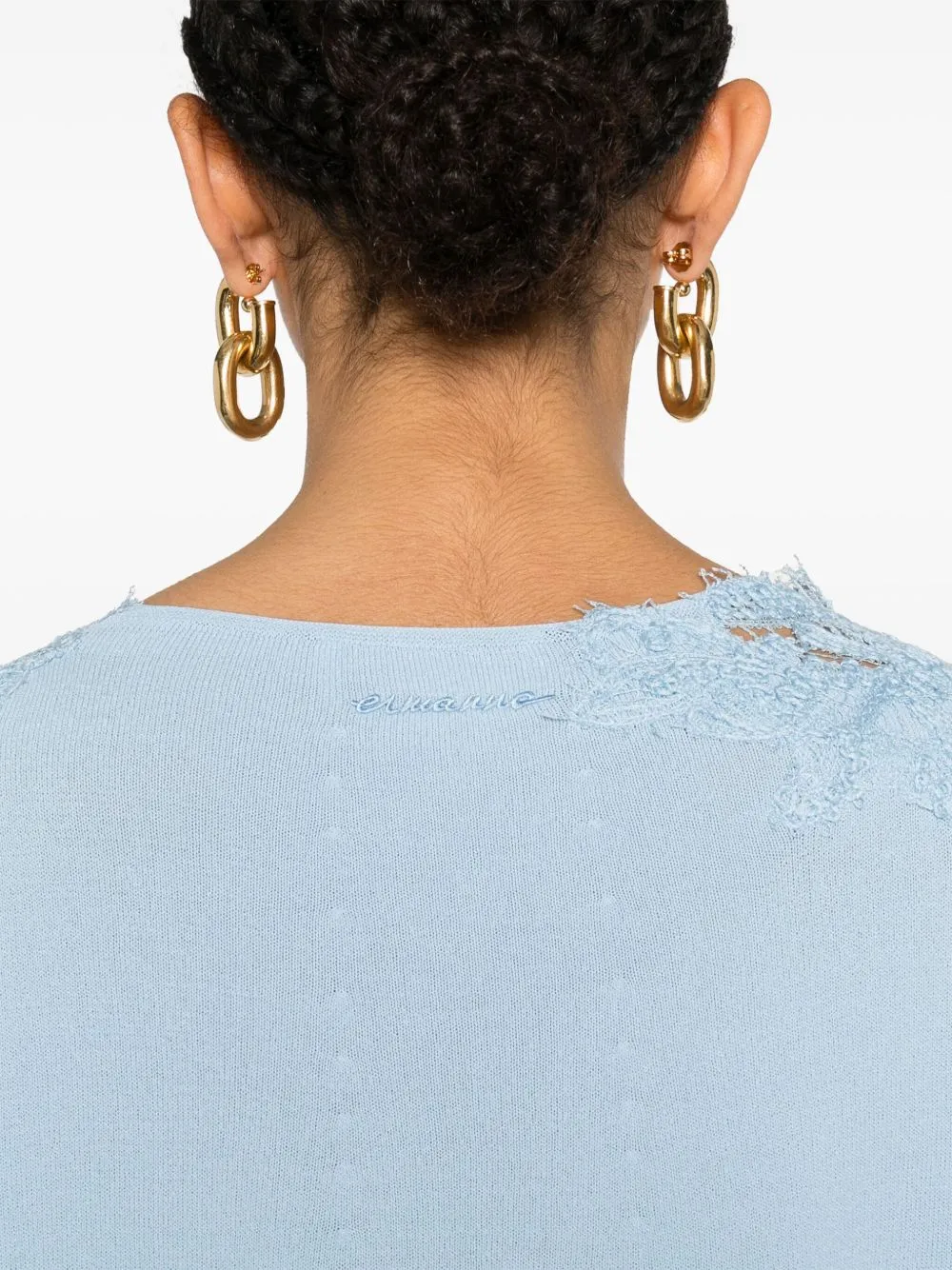 Lace detail cotton top