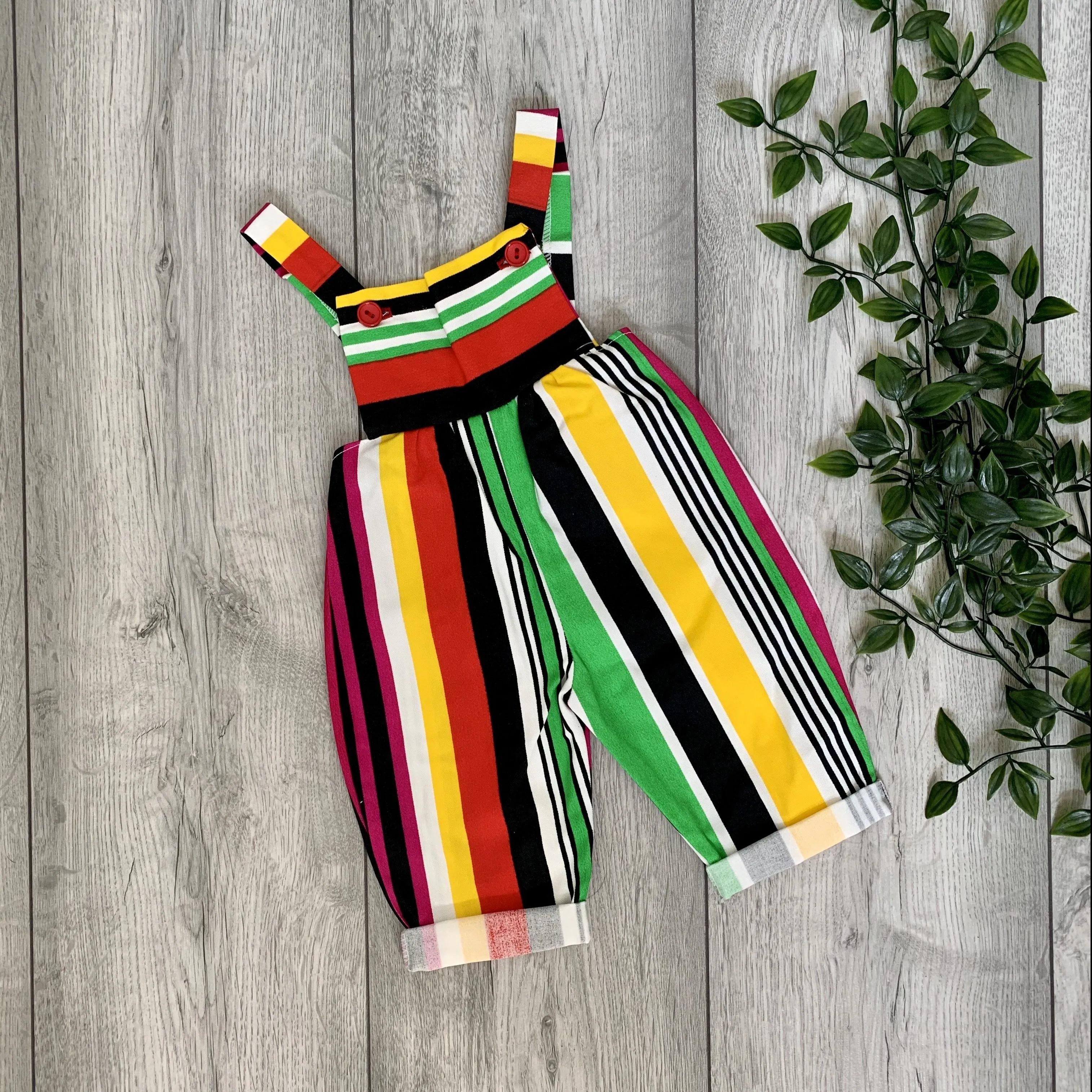 Liquorice Striped Vibrant Romper