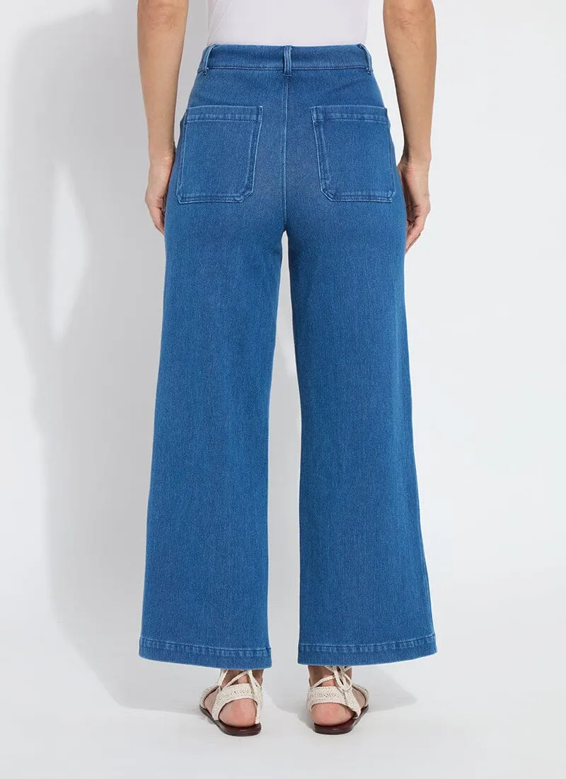 Mallory Sailor Hi Waist Wide Leg Denim (28" Inseam)