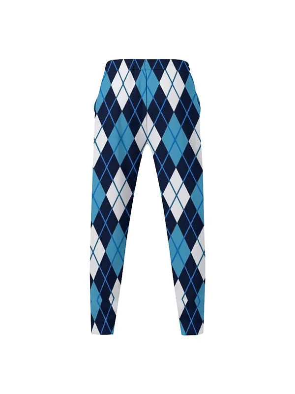 Men's Loose Casual Oversize Plaid Straight Pants