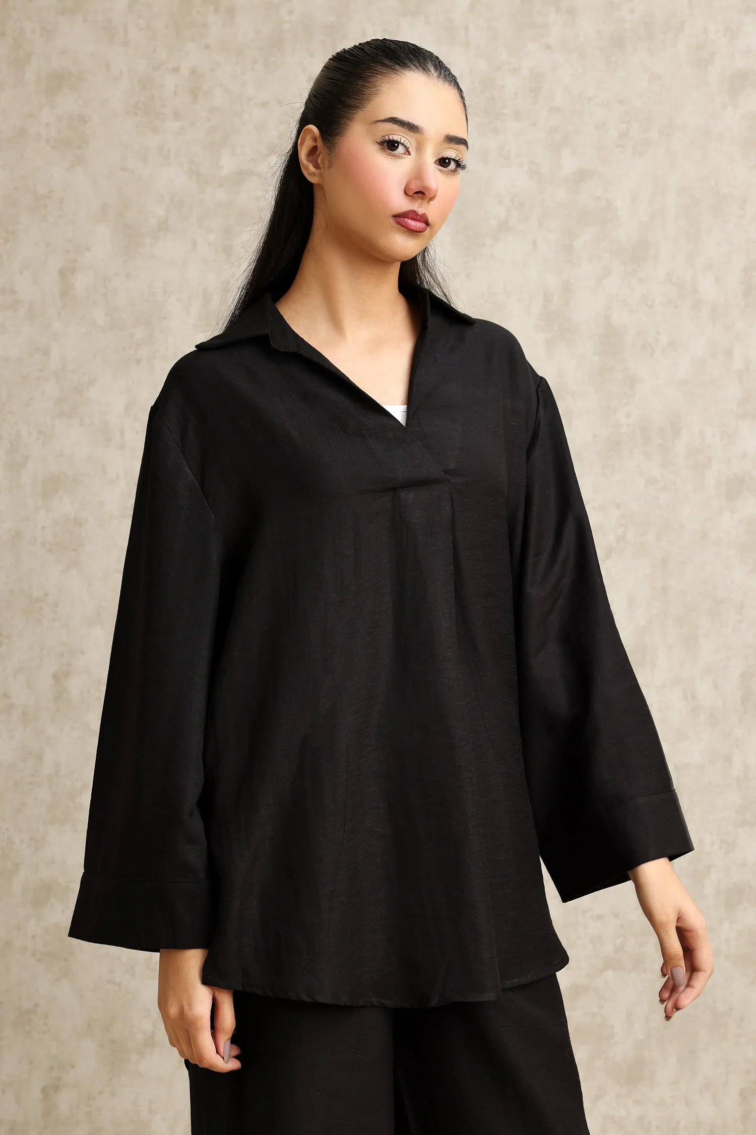 MINIMALIST LOUNGE ENSEMBLE-BLACK
