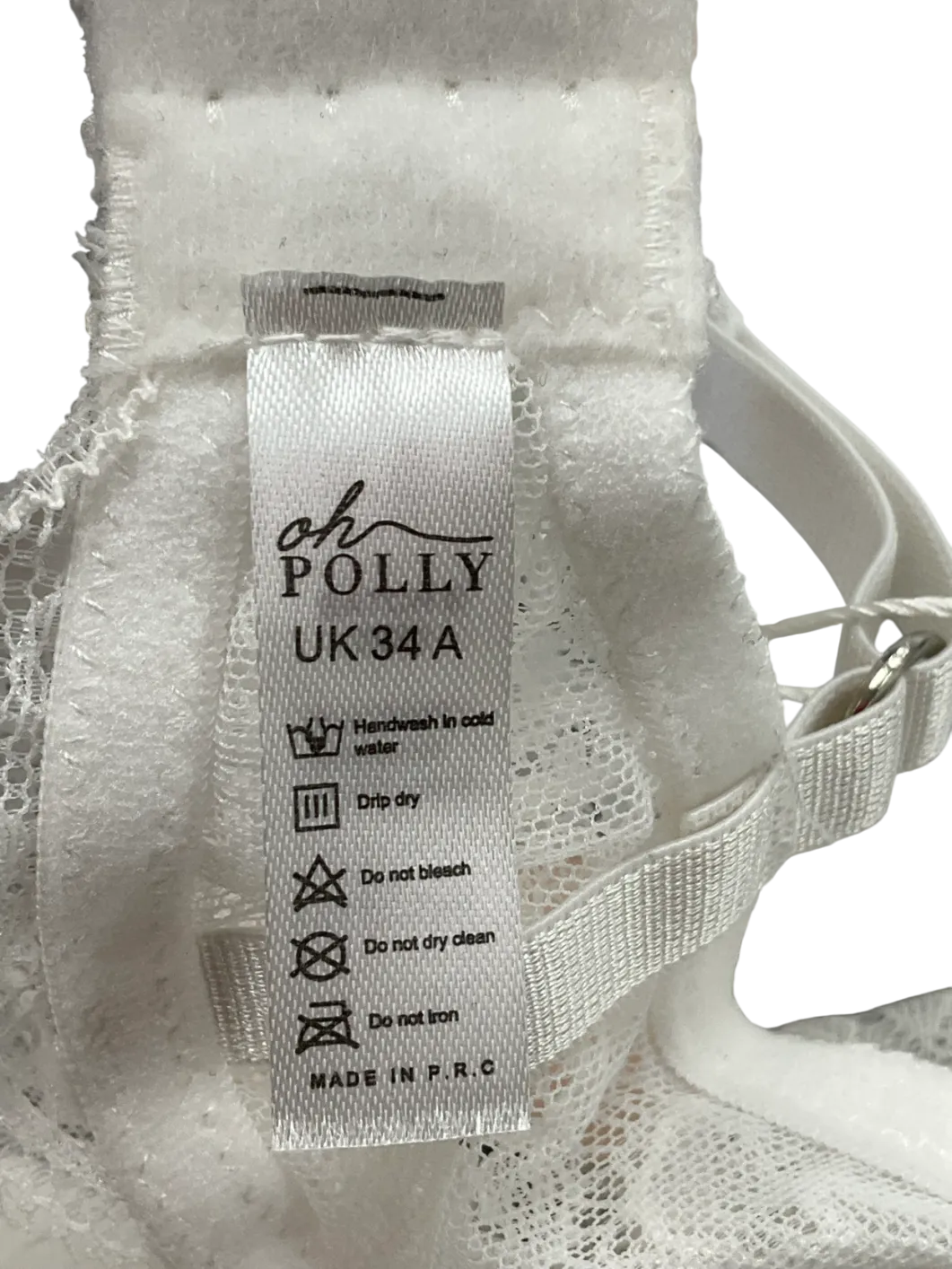 Oh Polly White Lace Bracelet UK 34A