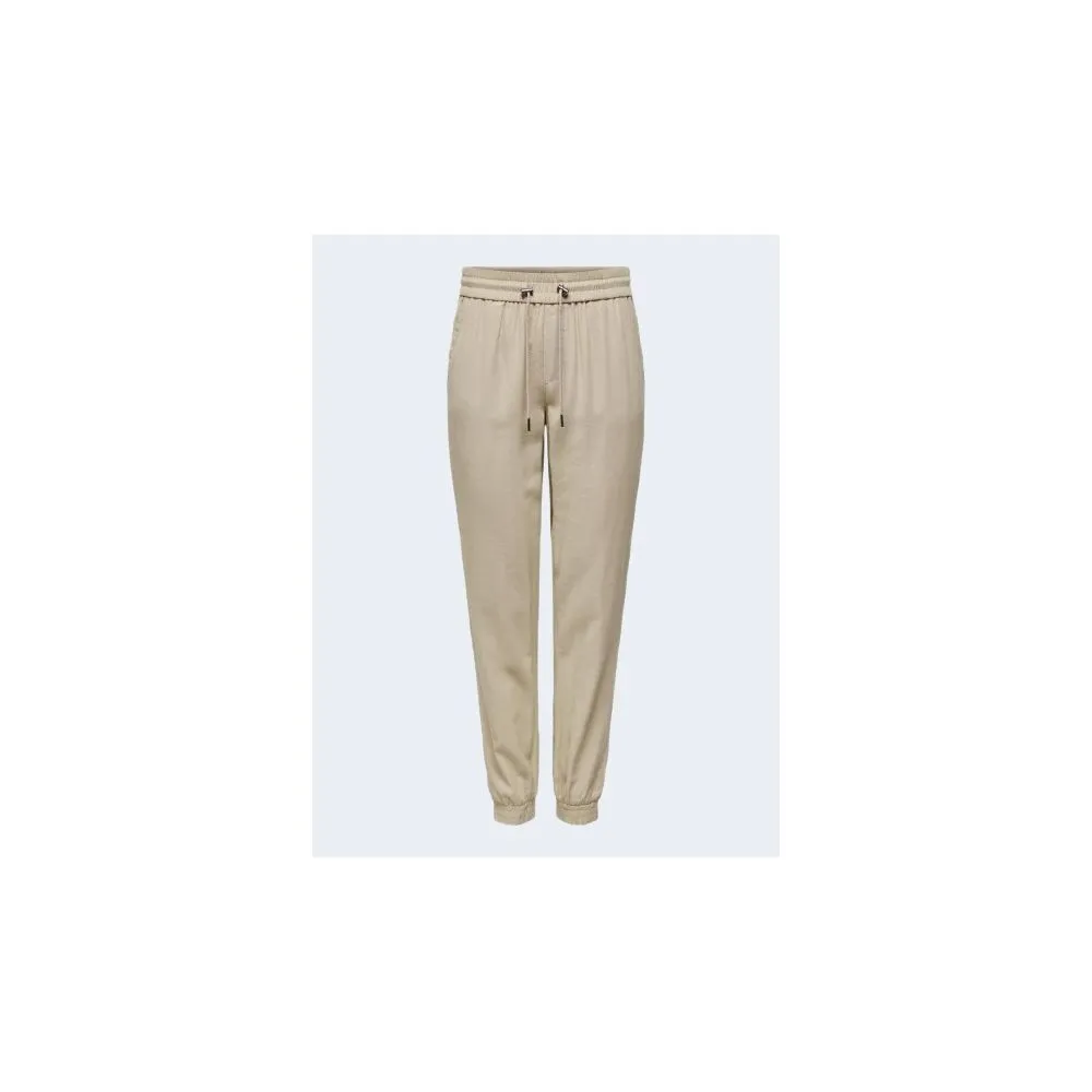 Only Beige Viscose Jeans & Pant