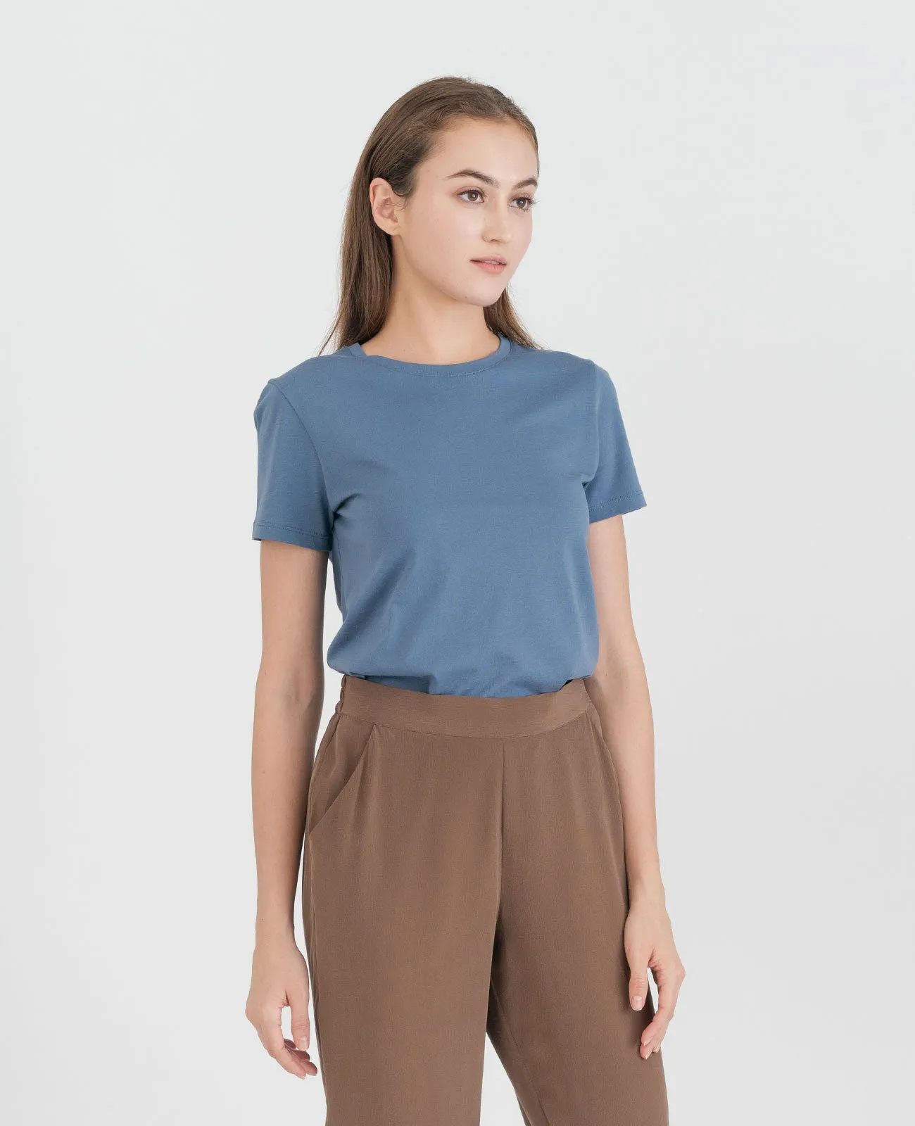 Organic Pima Crew Neck Tee