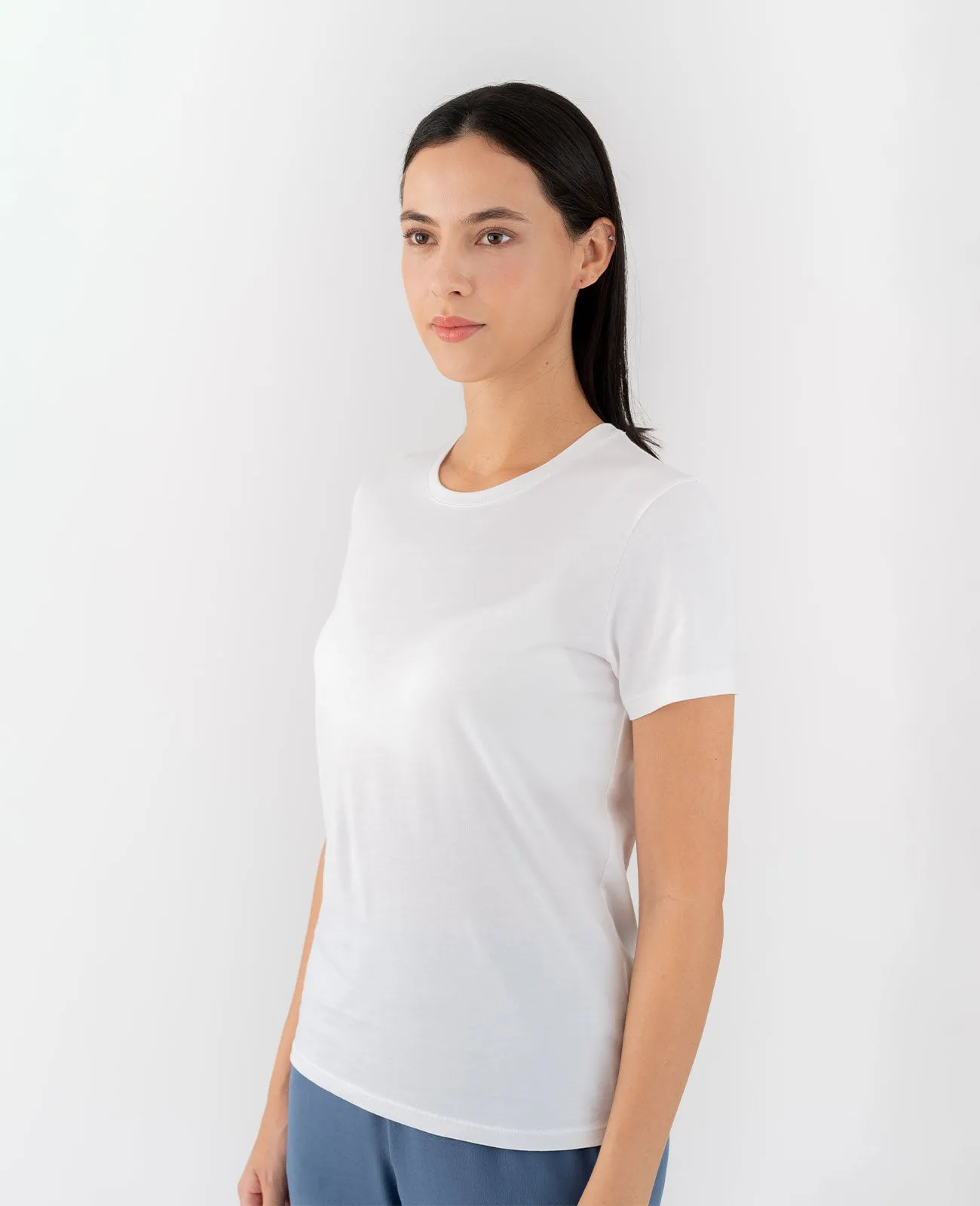 Organic Pima Crew Neck Tee