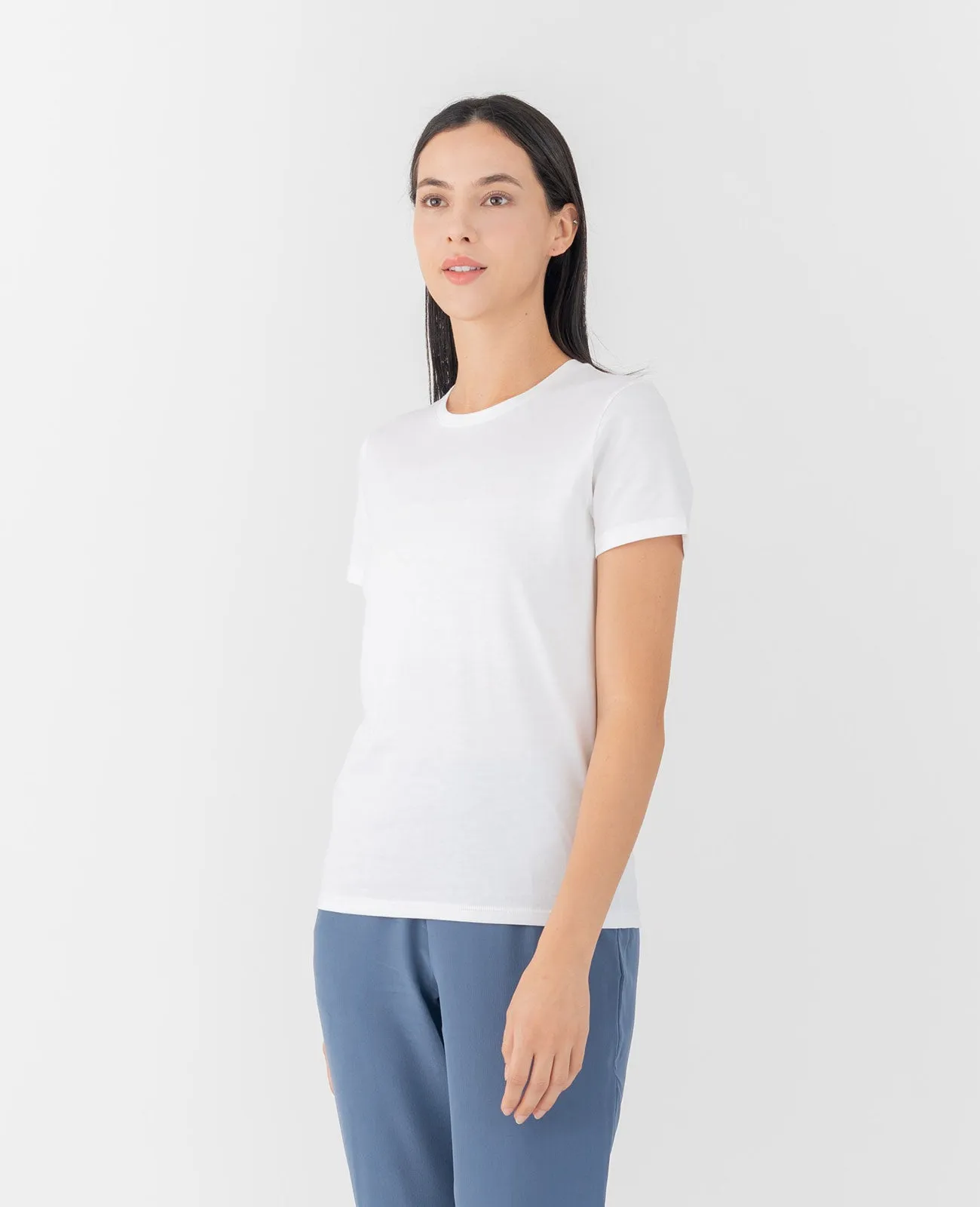 Organic Pima Crew Neck Tee