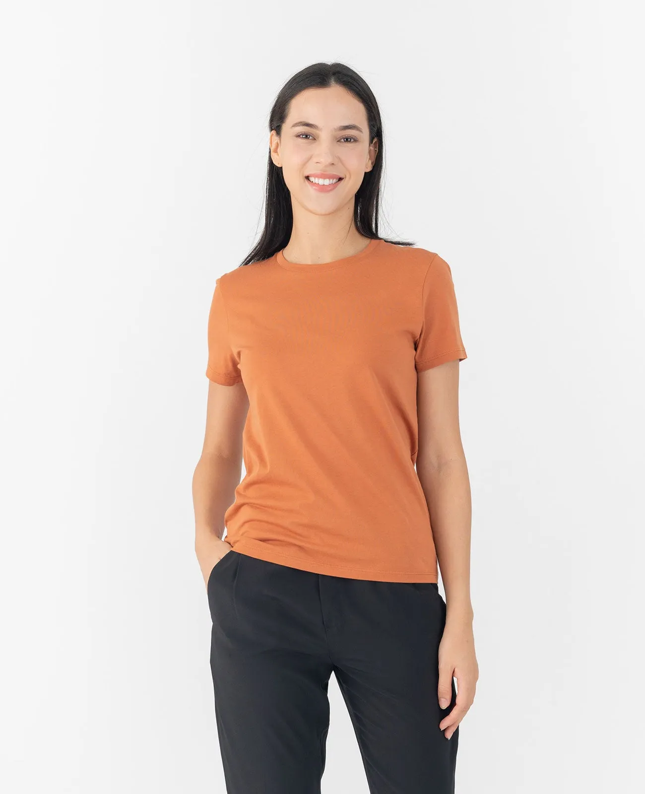 Organic Pima Crew Neck Tee