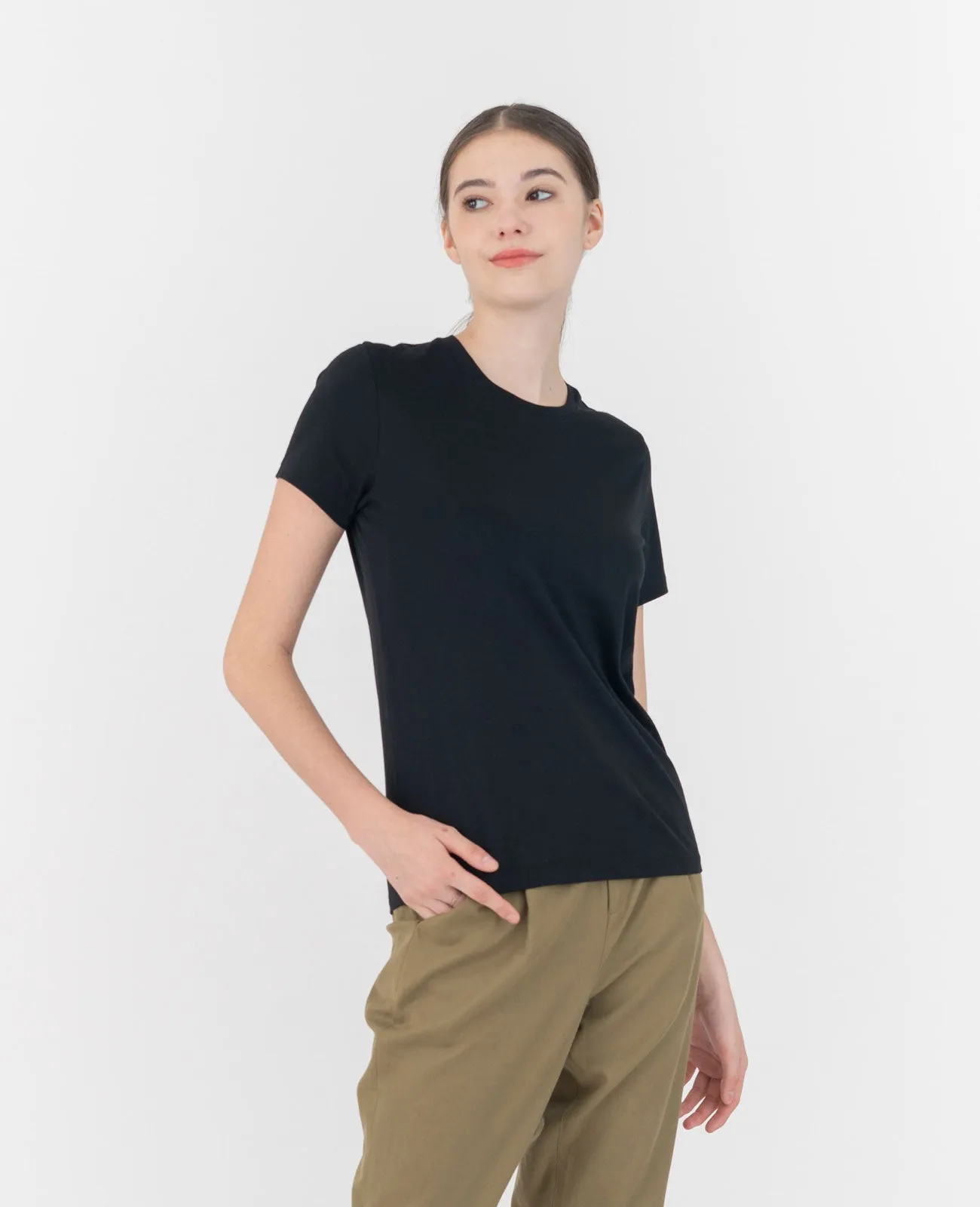 Organic Pima Crew Neck Tee