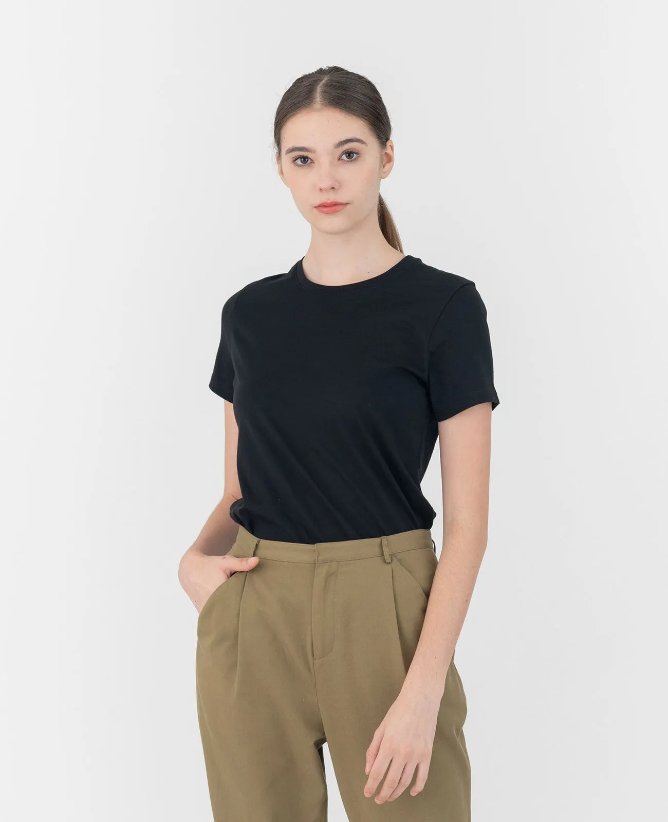 Organic Pima Crew Neck Tee
