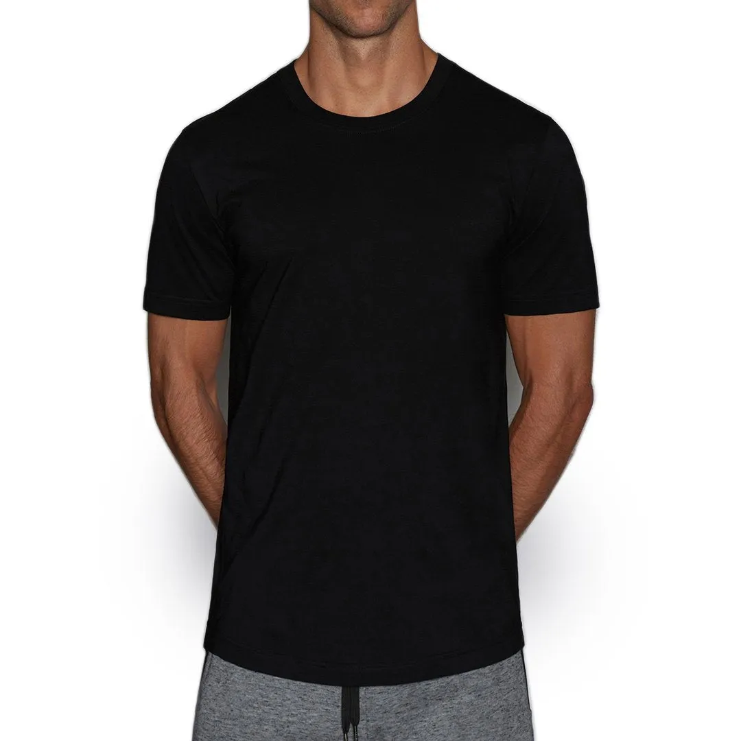Perfect Pima Relaxed Crew Neck T-Shirt Black
