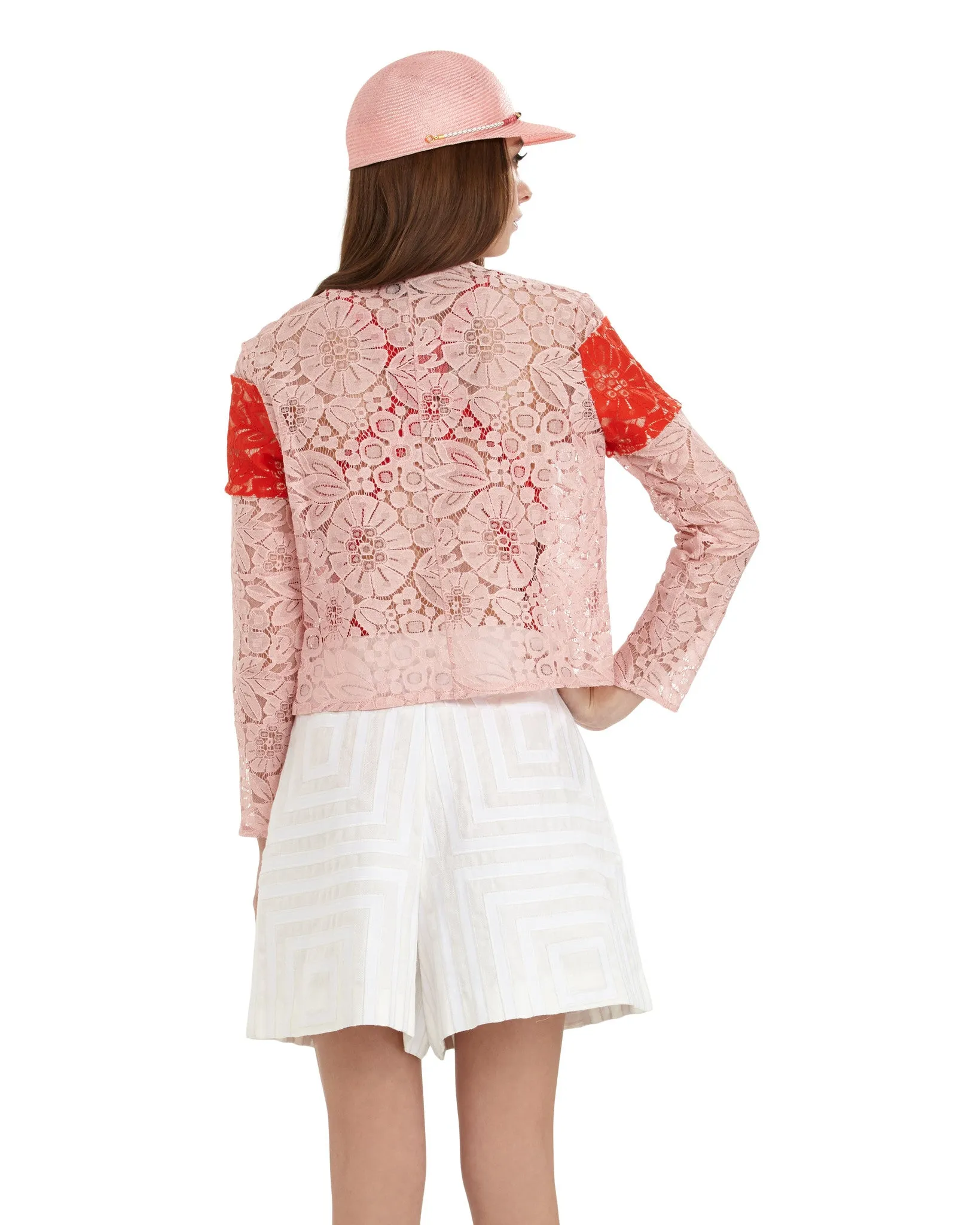 Rachel Comey Monte Floral Lace Top | Pink