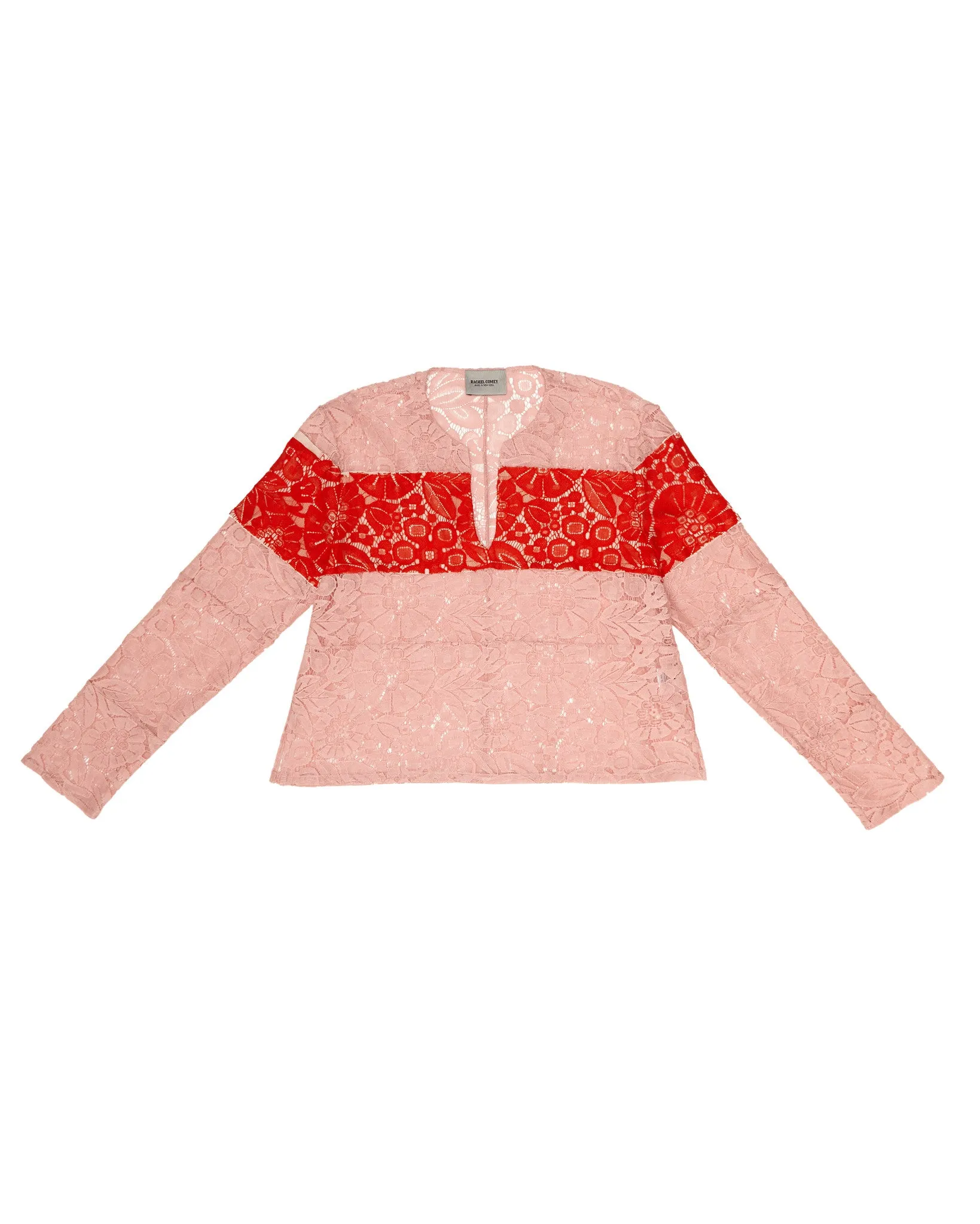 Rachel Comey Monte Floral Lace Top | Pink