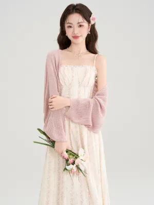 Romantic Lace Corset Dress & Knit Bolero