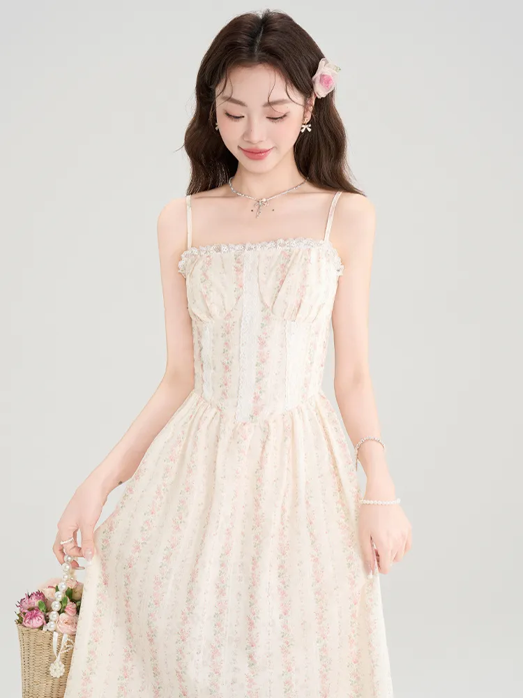Romantic Lace Corset Dress & Knit Bolero