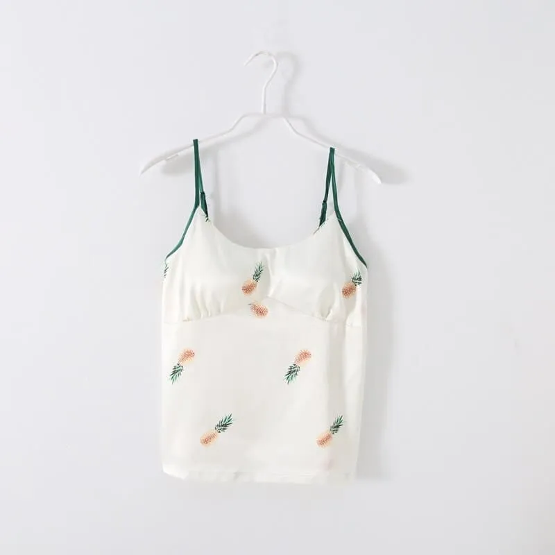 Satin Pajama Set Green