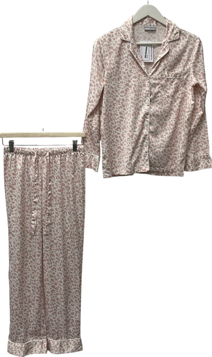 serenedelicacy Pink Satin Pyjama Set UK XS