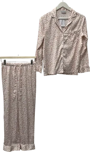 serenedelicacy Pink Satin Pyjama Set UK XS