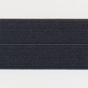 Shiny Knit Stretch Ribbon #105 Steel Black