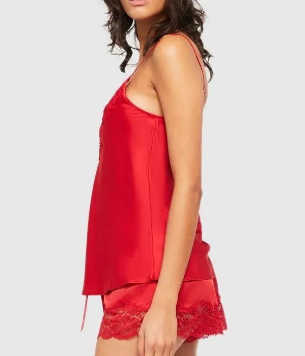 Silk Cami - Red Chilli