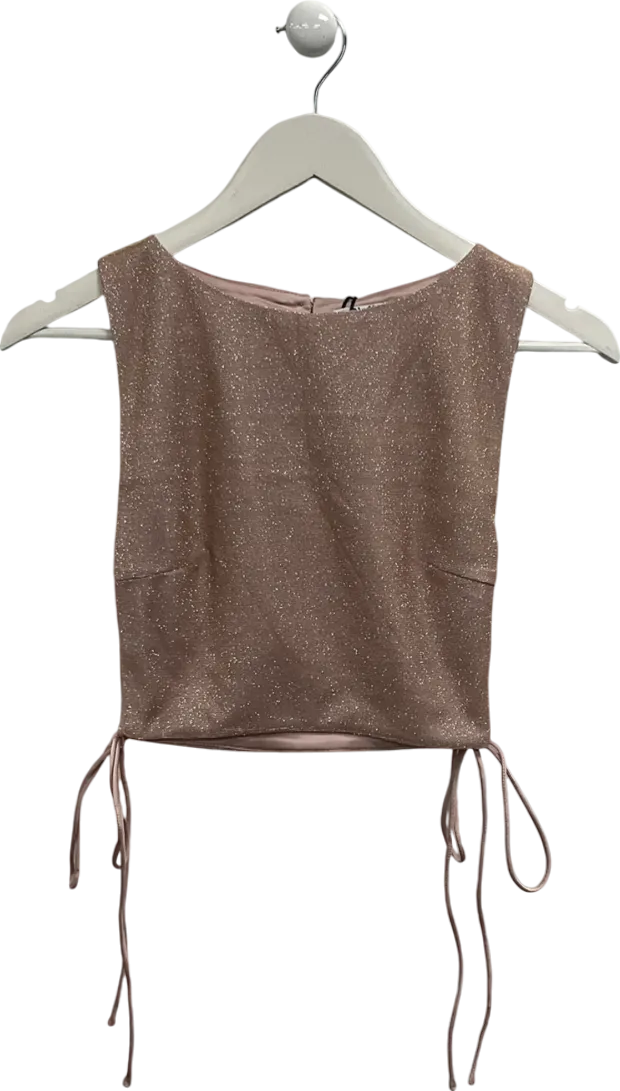 SLA the label Nude Lou Lace Up Top UK S
