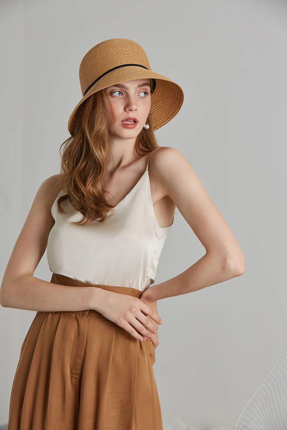 Spell Satin Camisole - Beige