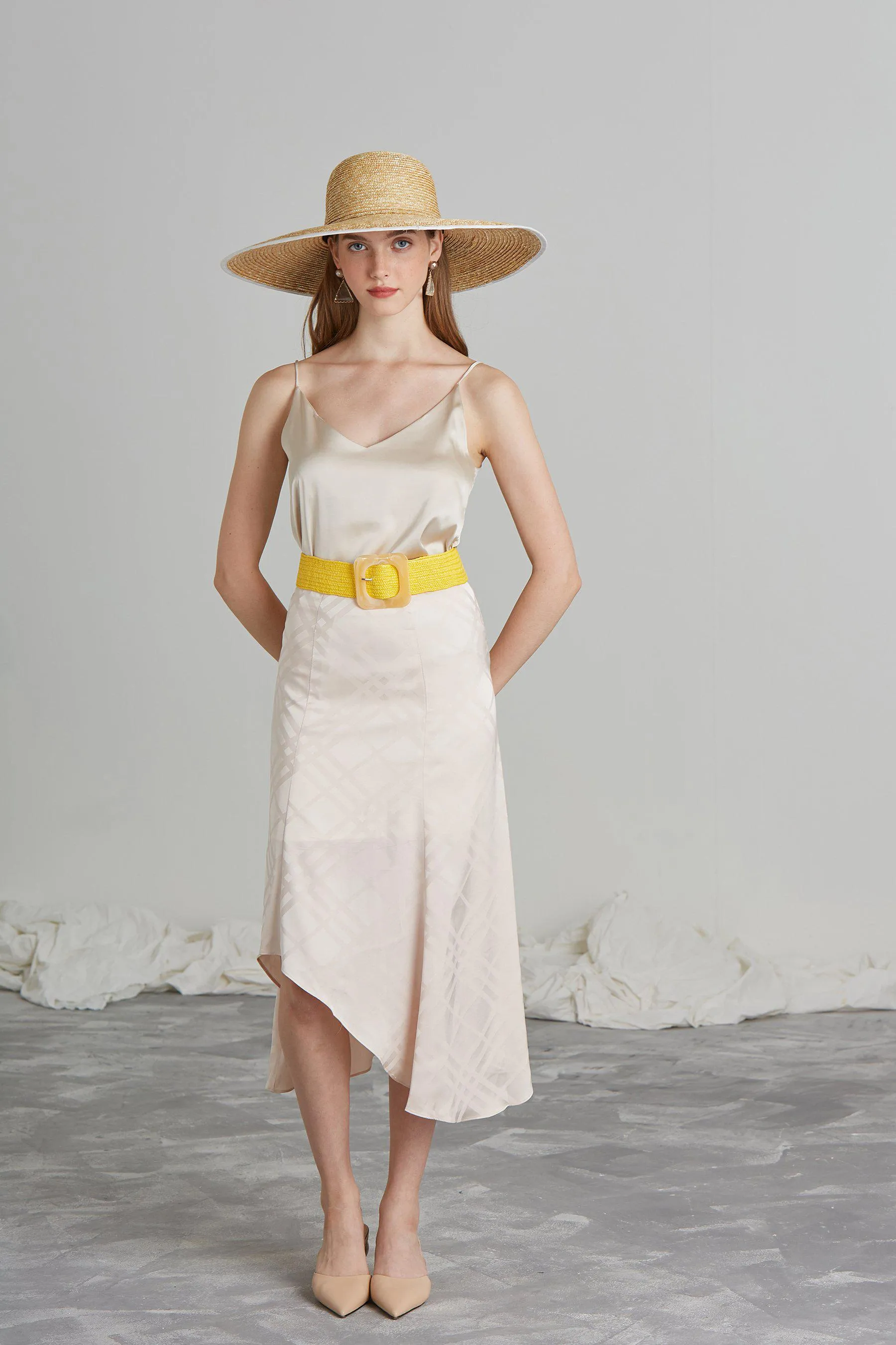 Spell Satin Camisole - Beige