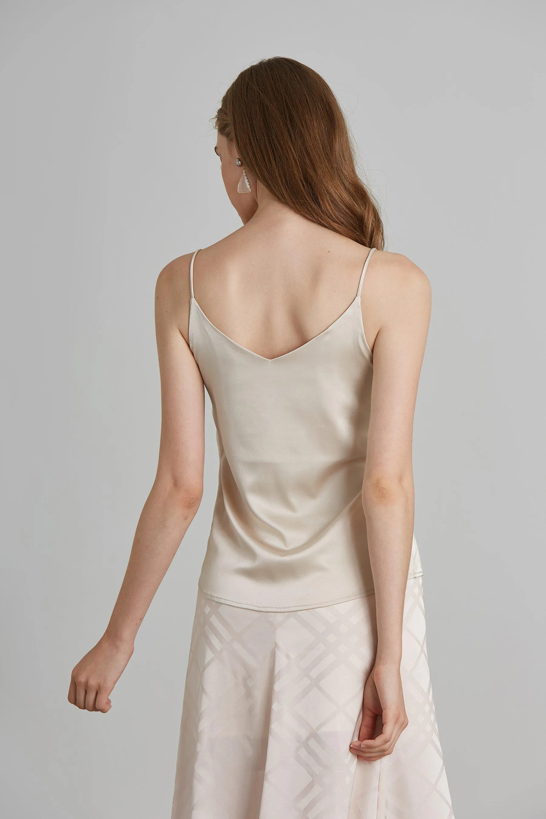 Spell Satin Camisole - Beige
