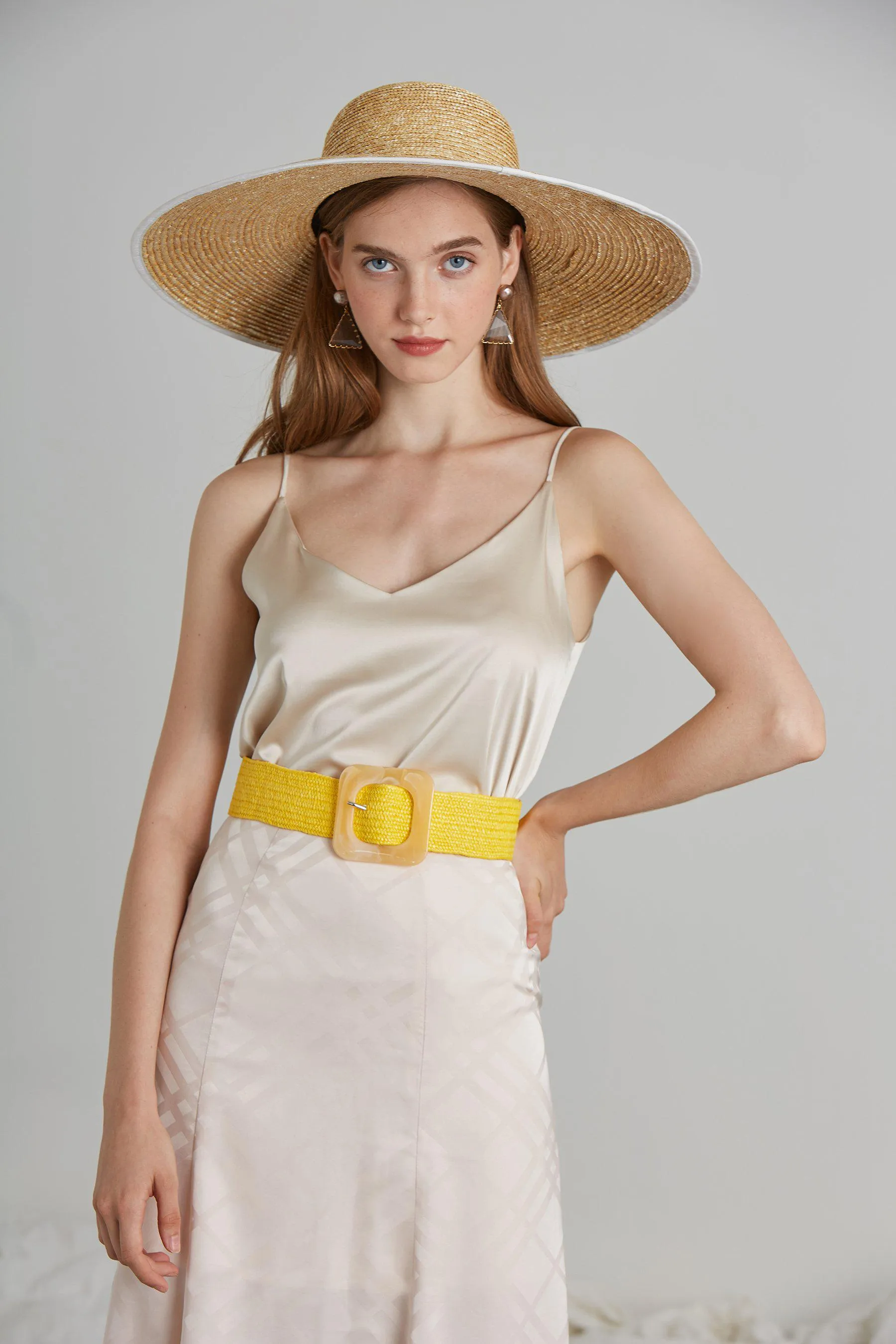 Spell Satin Camisole - Beige