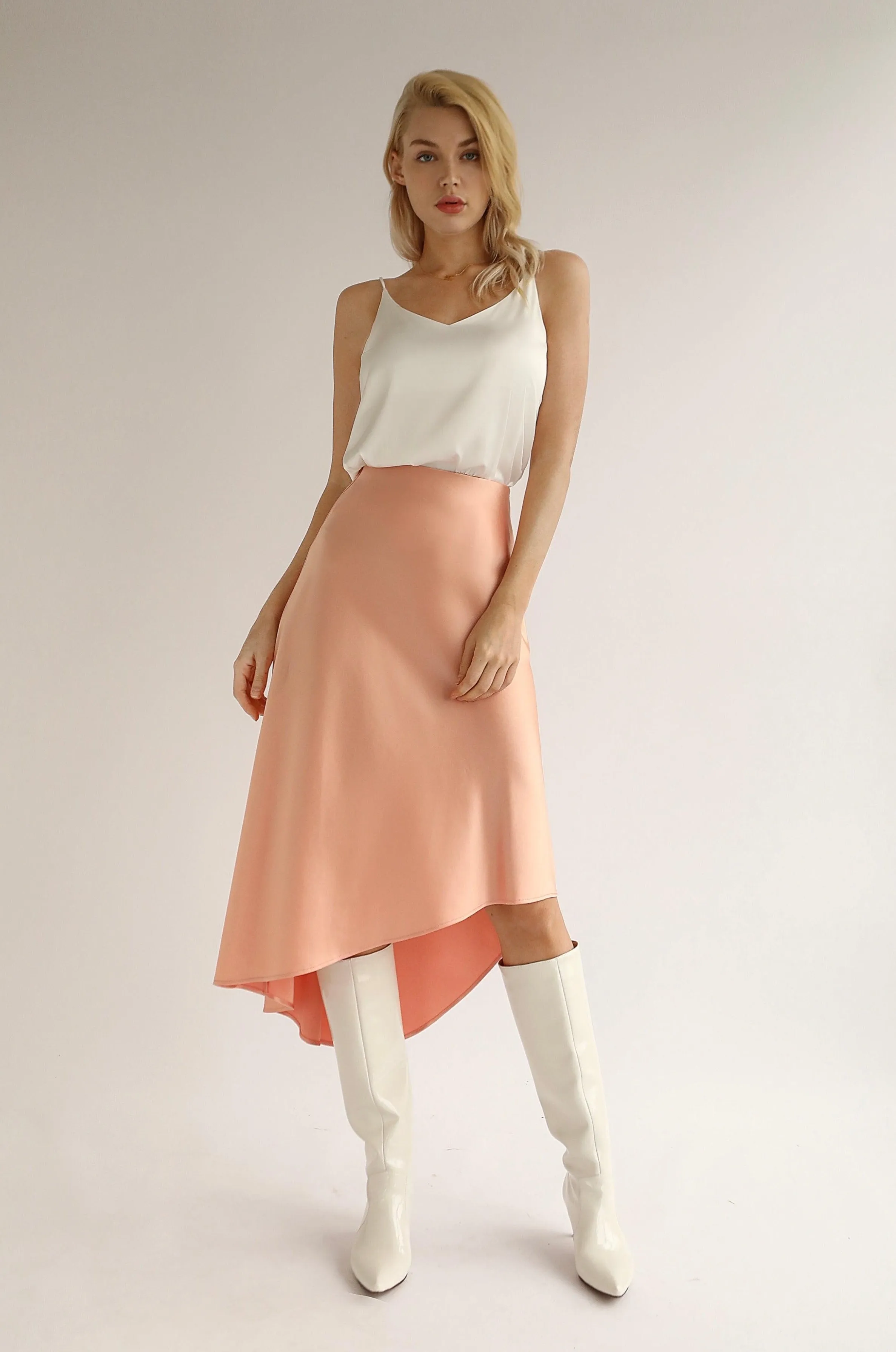 Spell Satin Camisole - White